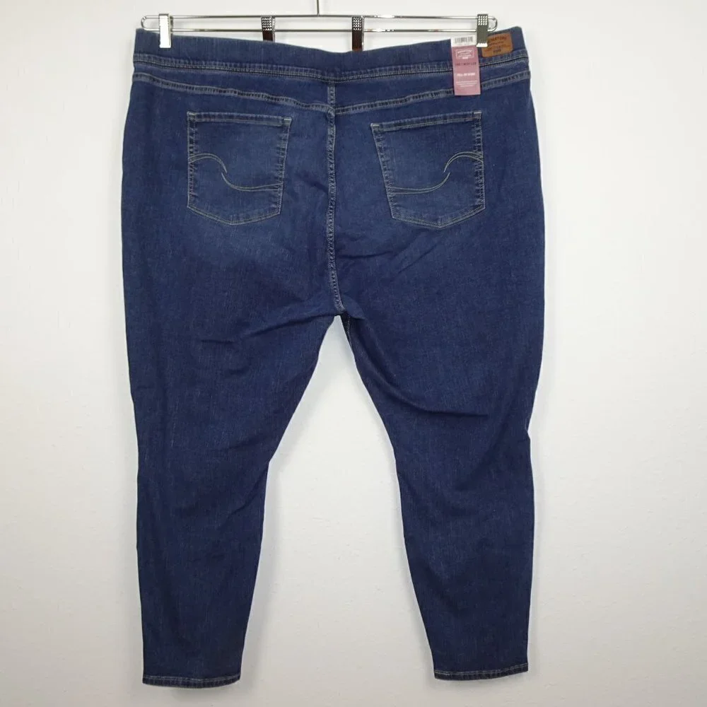 Levi Strauss Signature Skinny Jeans Women's Plus Size 28 Blue Stretch Denim - Picture 4 of 13